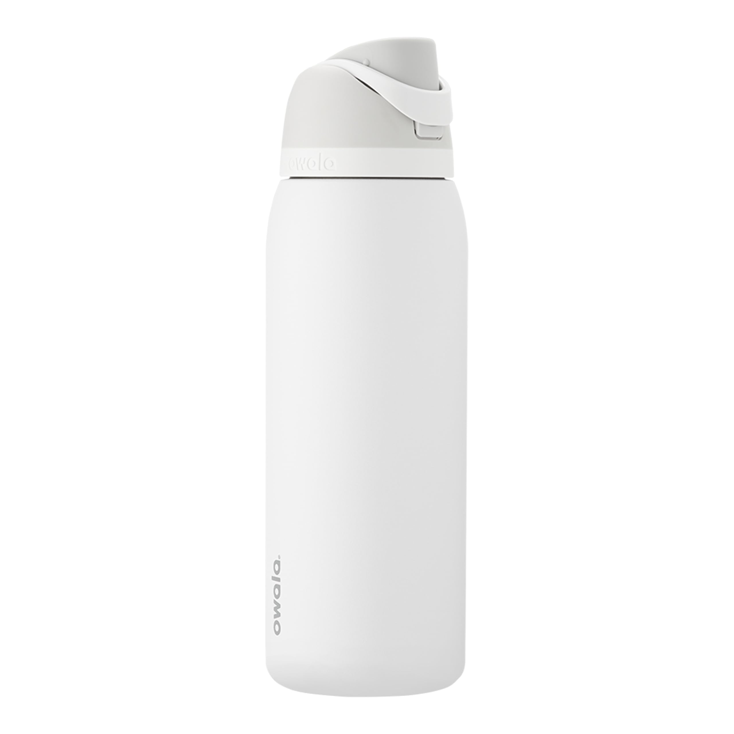Owala FreeSip Insulated Stainless Steel Water Bottle with Straw for Sports and Travel, BPA-Free Sports Water Bottle, 32 oz, Pink, Angel Food Cake