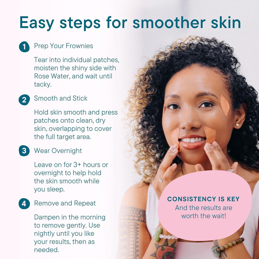 Frownies Facial Wrinkle Patches Bundle – Forehead & Between the Eyes (144) Corners of Eyes & Mouth (144) Anti Wrinkle Patches – Helps Smooth Frown Lines and Smile Lines